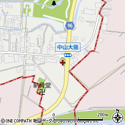 福岡県柳川市三橋町中山163周辺の地図