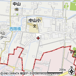 福岡県柳川市三橋町中山30周辺の地図