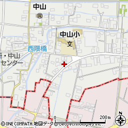 福岡県柳川市三橋町中山349周辺の地図