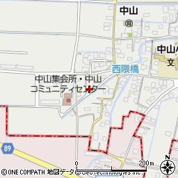 福岡県柳川市三橋町中山765周辺の地図