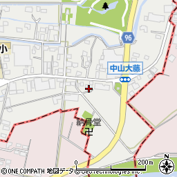 福岡県柳川市三橋町中山159周辺の地図