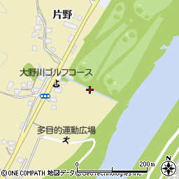 大分県大分市下判田片野周辺の地図