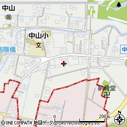 福岡県柳川市三橋町中山90周辺の地図