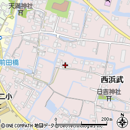 福岡県柳川市西浜武1236周辺の地図