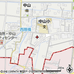 福岡県柳川市三橋町中山379周辺の地図