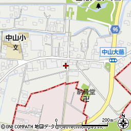 福岡県柳川市三橋町中山98周辺の地図