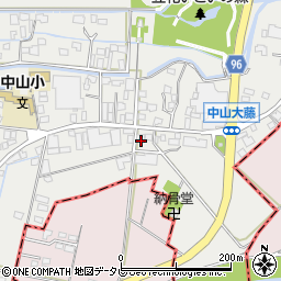 福岡県柳川市三橋町中山100周辺の地図