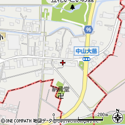 福岡県柳川市三橋町中山160周辺の地図