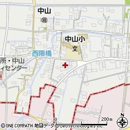 福岡県柳川市三橋町中山377周辺の地図