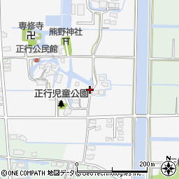 福岡県柳川市三橋町正行281周辺の地図