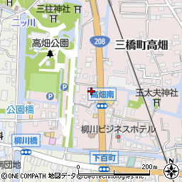 筑邦銀行大川支店 ＡＴＭ周辺の地図