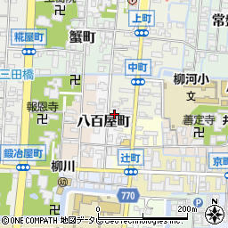 福岡県柳川市中町42周辺の地図