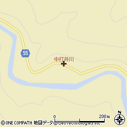 中打井川周辺の地図