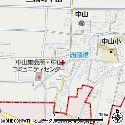 福岡県柳川市三橋町中山762周辺の地図