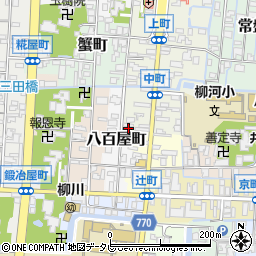 福岡県柳川市中町41周辺の地図