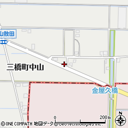福岡県柳川市三橋町中山834周辺の地図
