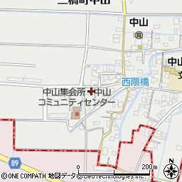 福岡県柳川市三橋町中山768周辺の地図