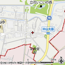 福岡県柳川市三橋町中山281周辺の地図