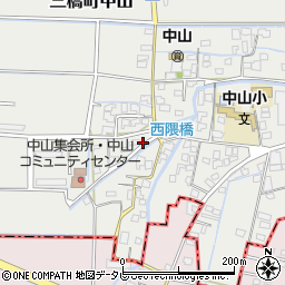 福岡県柳川市三橋町中山761周辺の地図