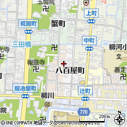 福岡県柳川市西魚屋町24周辺の地図