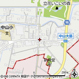 福岡県柳川市三橋町中山284周辺の地図