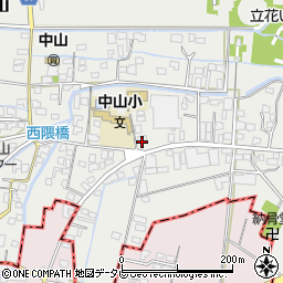 福岡県柳川市三橋町中山336周辺の地図