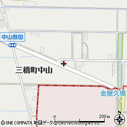 福岡県柳川市三橋町中山837周辺の地図