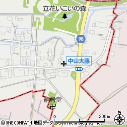 福岡県柳川市三橋町中山261周辺の地図