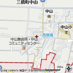 福岡県柳川市三橋町中山751周辺の地図