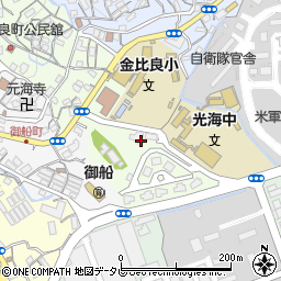 長崎県佐世保市金比良町周辺の地図