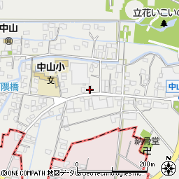 福岡県柳川市三橋町中山310周辺の地図