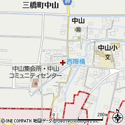 福岡県柳川市三橋町中山758周辺の地図