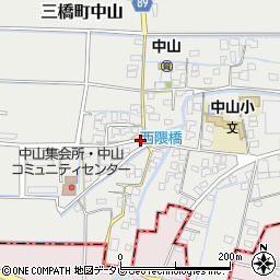 福岡県柳川市三橋町中山759周辺の地図