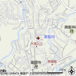 長崎県佐世保市黒髪町周辺の地図
