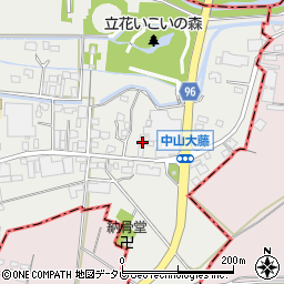 福岡県柳川市三橋町中山268周辺の地図