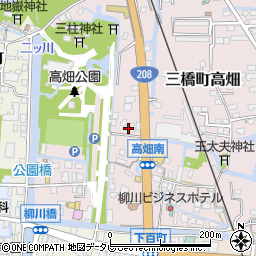 福岡県柳川市三橋町高畑217-1周辺の地図