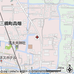 福岡県柳川市三橋町高畑261周辺の地図