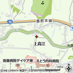 大分県大分市中判田1404周辺の地図