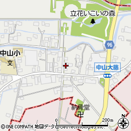 福岡県柳川市三橋町中山286周辺の地図
