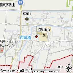 福岡県柳川市三橋町中山375周辺の地図
