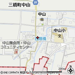 福岡県柳川市三橋町中山475周辺の地図