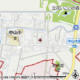 福岡県柳川市三橋町中山300周辺の地図