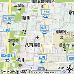 福岡県柳川市中町39周辺の地図