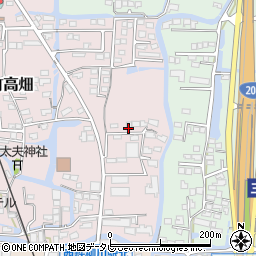 福岡県柳川市三橋町高畑280周辺の地図