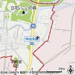 福岡県柳川市三橋町中山244周辺の地図