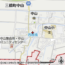 福岡県柳川市三橋町中山476周辺の地図