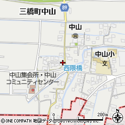 福岡県柳川市三橋町中山757周辺の地図