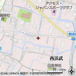 福岡県柳川市西浜武1105-4周辺の地図