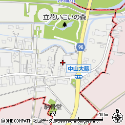 福岡県柳川市三橋町中山272周辺の地図