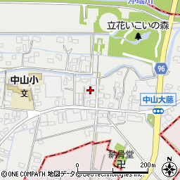 福岡県柳川市三橋町中山293周辺の地図